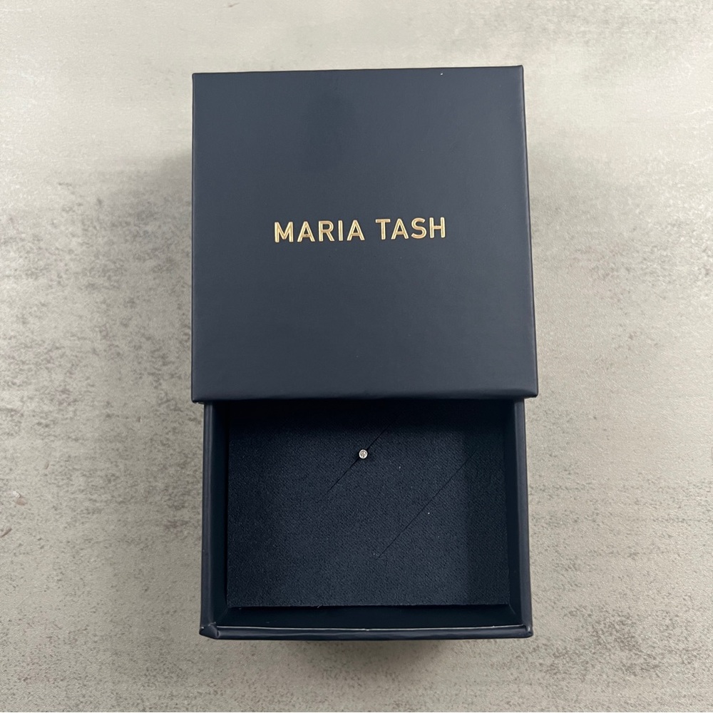 LOWEST! Maria Tash Scalloped Diamond Threaded Stud - Picture 7 of 9